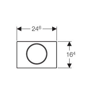 GEBERIT TASTER SIGMA 10 HROM-MAT-SJAJNA 115.758.KH.5