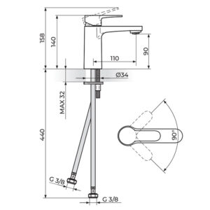 BLAU-baterija-za-lavabo-dimenzije