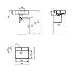IDEAL STANDARD STRADA 2 KONZOLNI LAVABO 50X43 T292801