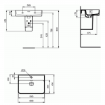 IDEAL STANDARD STRADA 2 KONZOLNI LAVABO 60X43 T30001