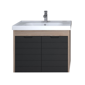 MOSTAR Black Sonomo 70 ormarić sa umivaonikom