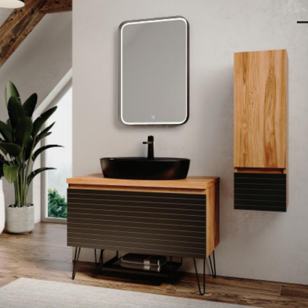 TAYLAN Hazar Antracite 100 ormarić sa umivaonikom TAYLAN Hazar Antracite 100 ormarić sa umivaonikom