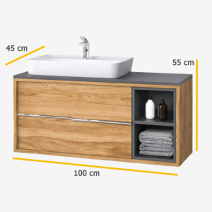 MATIA Hazar Grey ormarić sa umivaonikom dimenzije