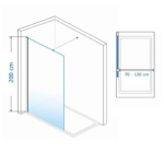 walk in paravan 80x200 dimenzije