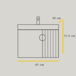 STEP White 65 ormarić sa umivaonikom STEP White 65 ormarić sa umivaonikom