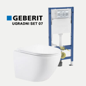 zaobljena konzolna wc šolja sa tankom daskom – Geberit set 07