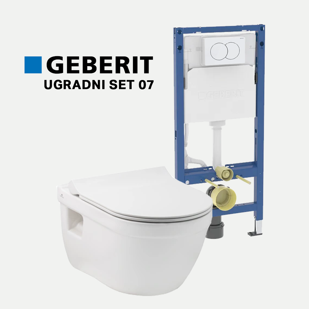 geberit ugradni set 07 zaobljena konzolna wc šolja sa tankom daskom – Geberit set 07