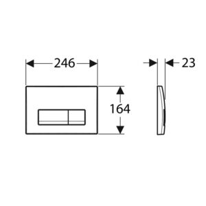 geberit delta 50 dimenzije