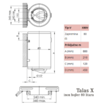 ELIT Talas X inox bojler 80 litara 1007