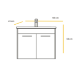BASIC White 65 ormarić sa umivaonikom