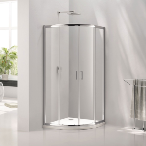 Polukružna tuš kabina sa kliznim vratima i 6 mm kaljenim staklom