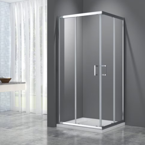 Kvadratna tuš kabina sa kliznim vratima i 6 mm kaljenim staklom
