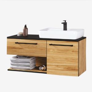 Denko PIRAMIT Hazar Black ormaric sa umivaonikom 90 cm