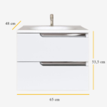 EURIDIKA H 65 ormarić sa umivaonikom dimenzije