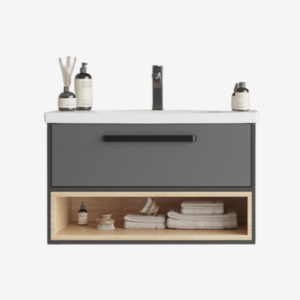 ZUMA Antracite Oak ormarić sa umivaonikom 65 cm