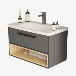 ZUMA Antracite Oak ormarić sa umivaonikom 80 cm