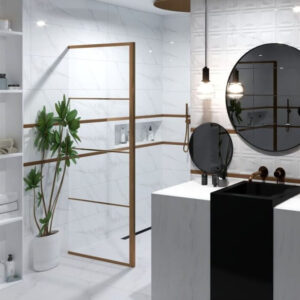 Paris White glossy rett 30×90 – bela zidna keramička pločica sa mermernim dezenom